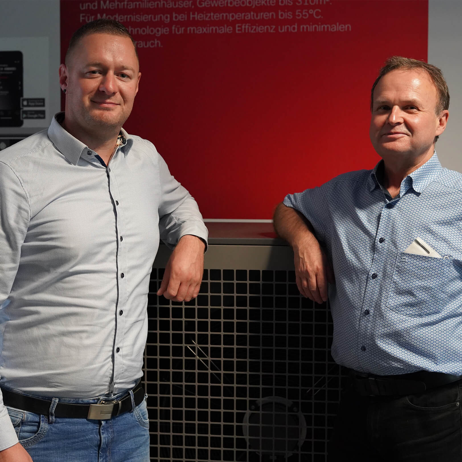 Dirk Reichelt und Kenny Fredl (34) verstärken das Vertriebsteam von Dimplex in den Regionen Sachsen und Südbrandenburg.