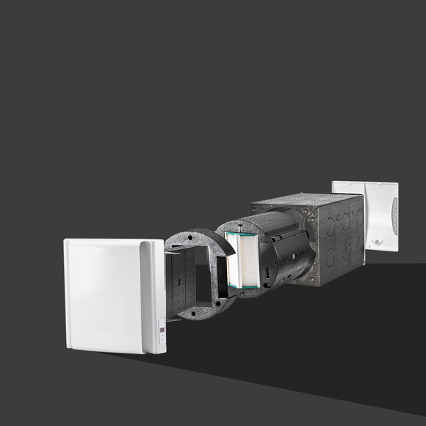 Heat recovery with cross counter flow heat exchanger from Glen Dimplex image