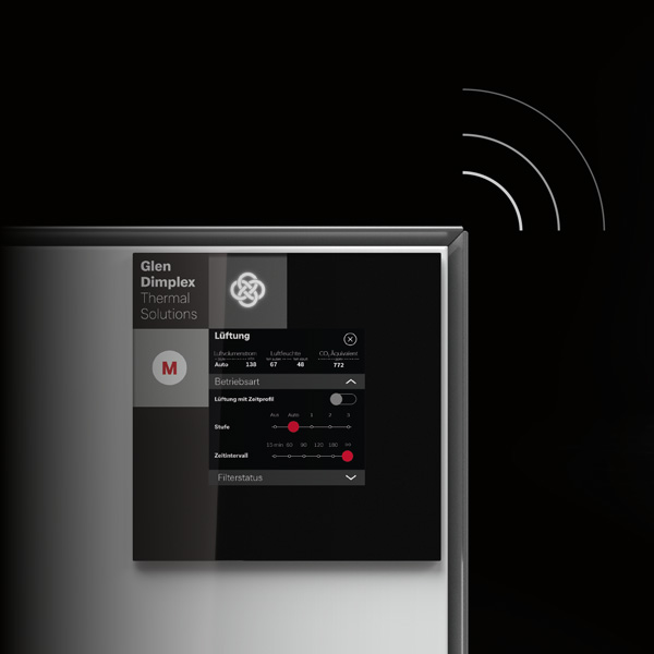 One control for the entire system by using the touch display or via the GDTS Home app image
