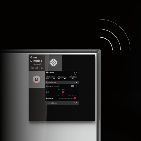 Bedienung über Touchdisplay oder Dimplex Home App Bild