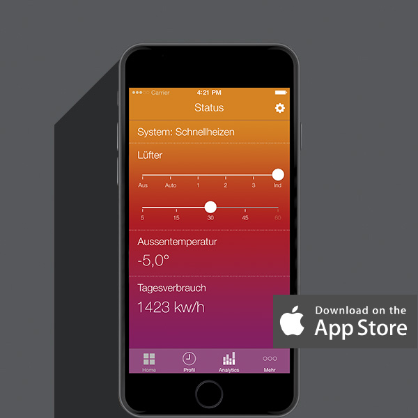 glen dimplex deutschland smart room heating app for iphone image