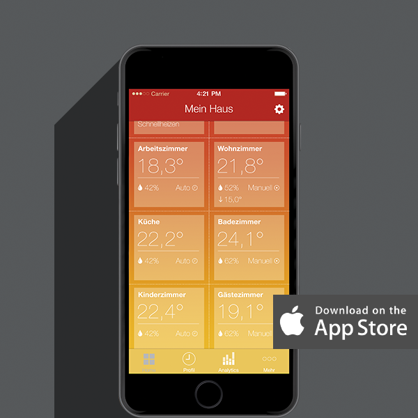Glen Dimplex Deutschland Smart Room Heating App iphone image 